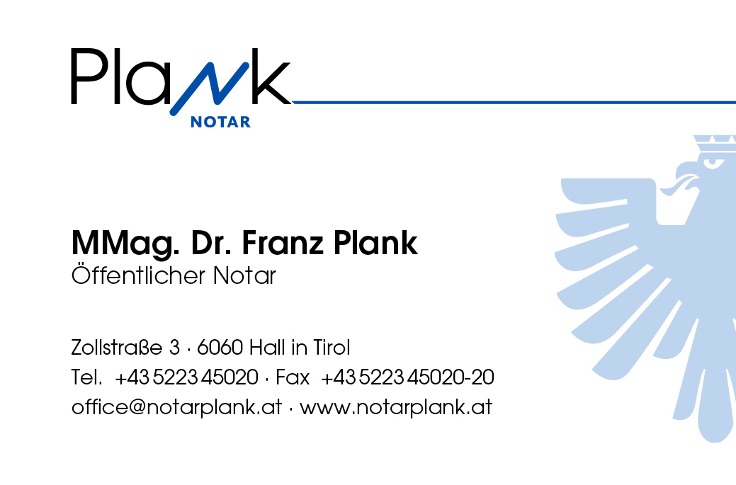 Notar MMag. Dr. Franz Plank